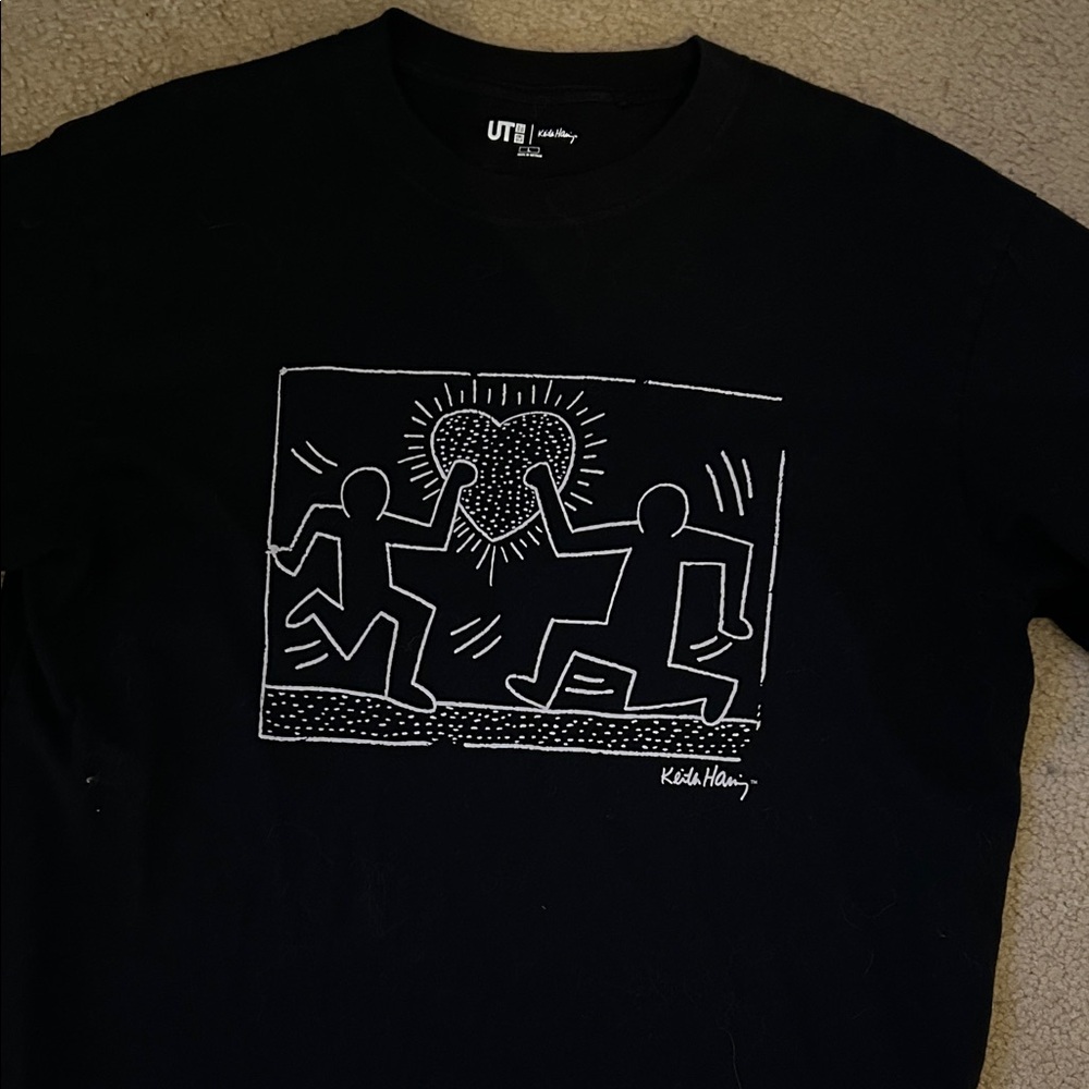 Uniqlo Black Keith Haring Tee